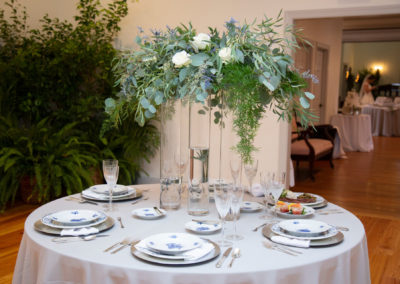 Wedding Reception Table at Salem Chapel